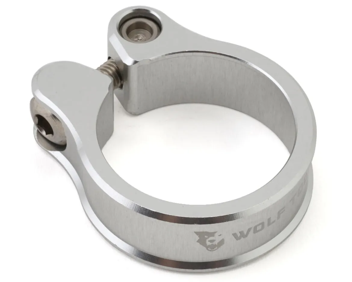 Wolf Tooth Components Anodized Seatpost Clamp (Raw Silver) (34.9mm)