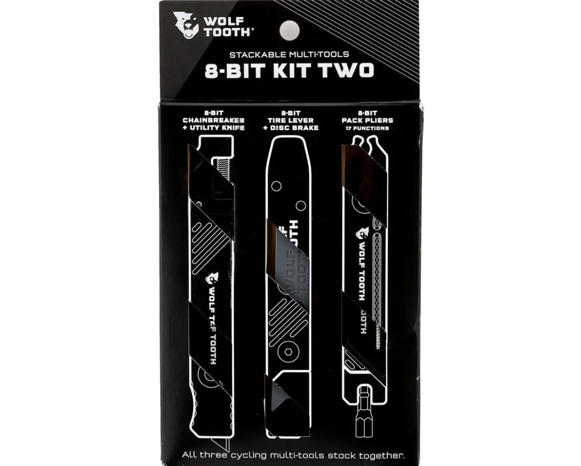 Wolf Tooth Components 8-Bit Kit Two Multi-Tool (Black) (21 Functions)