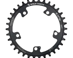 Wolf Tooth Components CAMO Aluminum Round Chainring (Black) (Drop-Stop A) (Single) (34T)