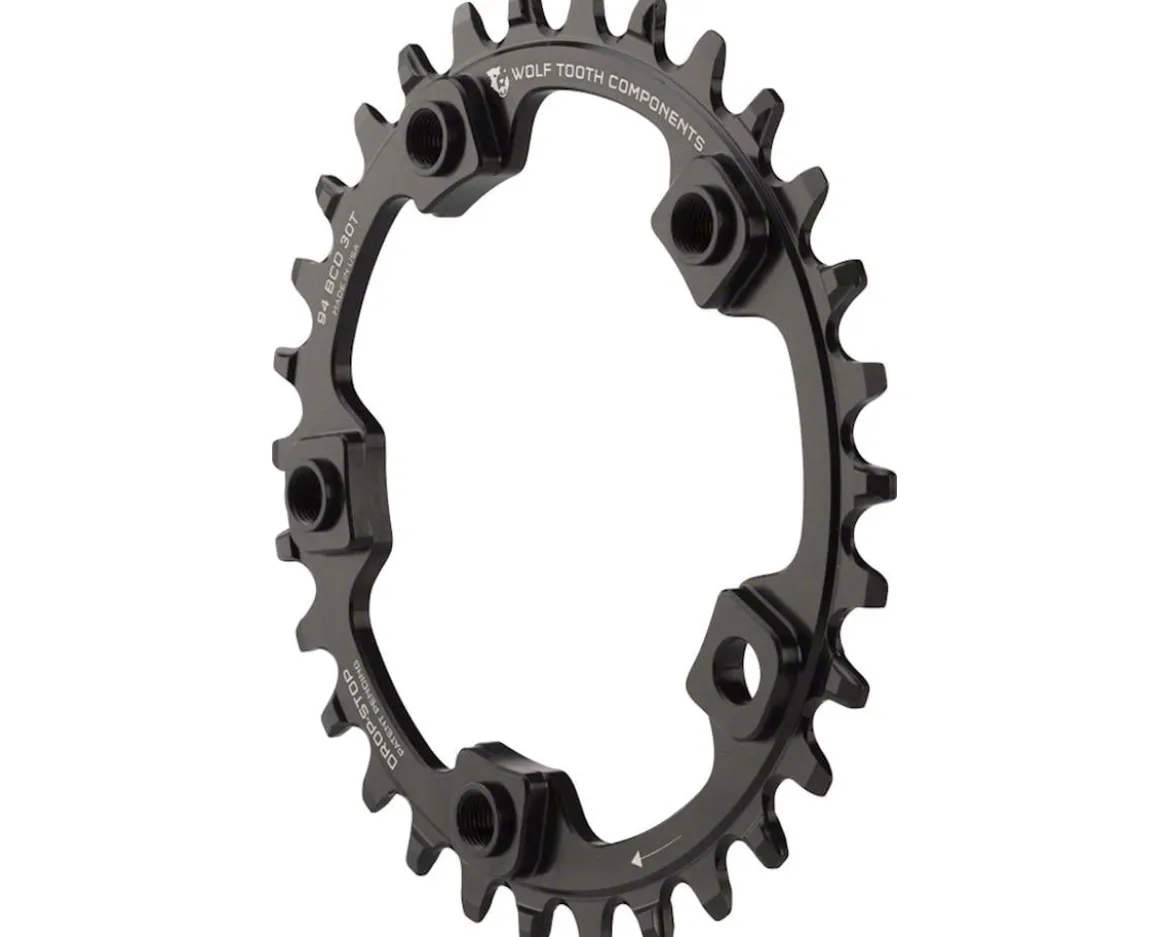 Wolf Tooth Components Chainring (Black) (5-Bolt) (Drop-Stop A) (Single) (30T) (94mm BCD)