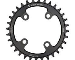Wolf Tooth Components Chainring (Black) (76mm BCD) (Drop-Stop A) (Single) (30T) (SRAM XX1, Cannondale, Specialized Stout)