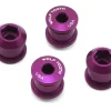Wolf Tooth Components Dual Hex Fitting Chainring Bolts (Purple) (6mm) (4 Pack) (For 1x Use)