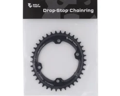Wolf Tooth Components Elliptical Chainring (Black) (110mm Shimano Asym. BCD) (Drop-Stop B) (Single) (38T) (GRX)