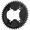 Wolf Tooth Components Elliptical Aero Chainring (Black) (GRX 800 Series) (Drop-Stop ST) (Single) (46T) (110mm Shimano Asym. BCD)