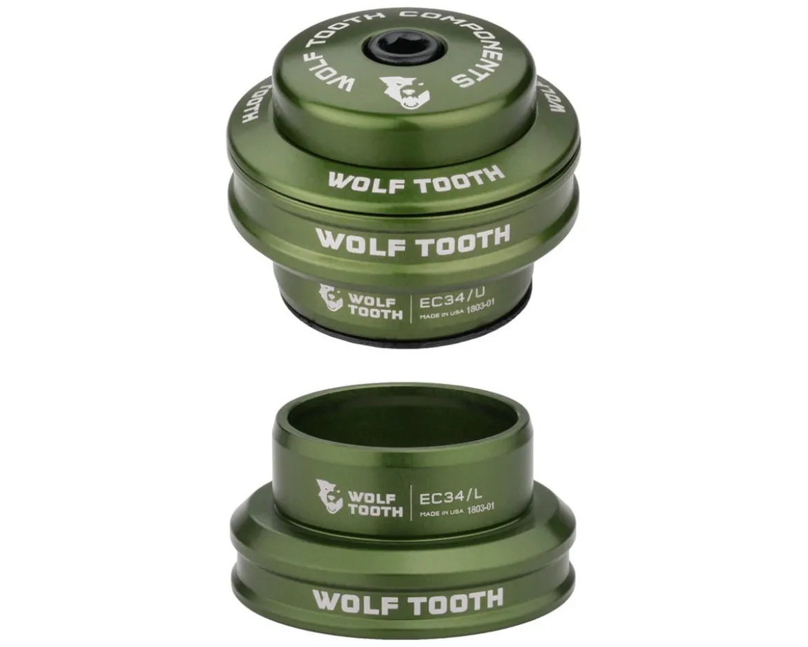Wolf Tooth Components Premium Headset (Olive) (1 1/8") (EC34/28.6) (EC34/30)