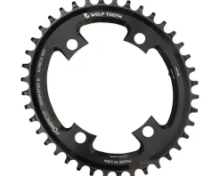 Wolf Tooth Components SRAM Road Elliptical Chainring (Black) (107mm BCD) (Drop-Stop B) (Single) (38T) (Works for Flattop)