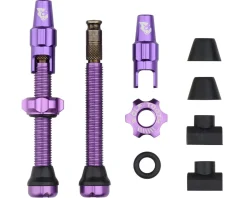 Wolf Tooth Components Tubeless Valve Stem Kit For Clik Valve (Ultraviolet) (44mm)