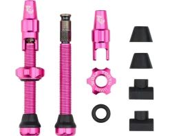 Wolf Tooth Components Tubeless Valve Stem Kit For Clik Valve (Pink) (44mm)