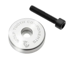 Wolf Tooth Components Ultralight Stem Cap w/ Integrated Spacer (Raw Silver) (5mm)