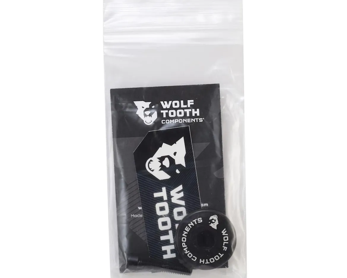Wolf Tooth Components Ultralight Stem Cap w/ Integrated Spacer (Black) (5mm)