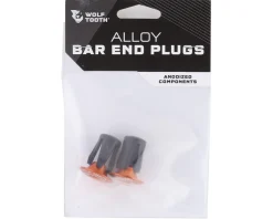 Wolf Tooth Components Alloy Bar End Plugs (Orange)