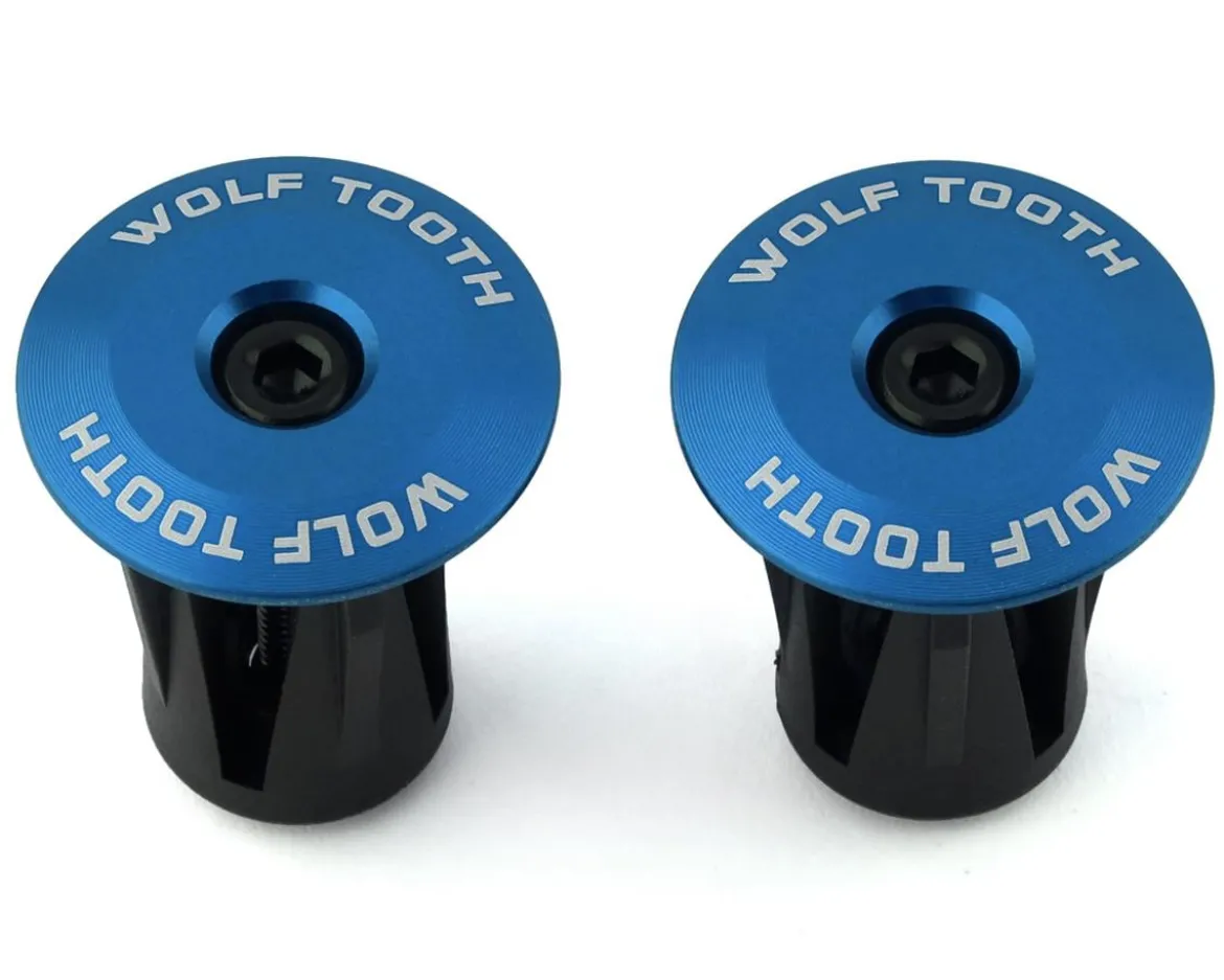Wolf Tooth Components Alloy Bar End Plugs (Blue)