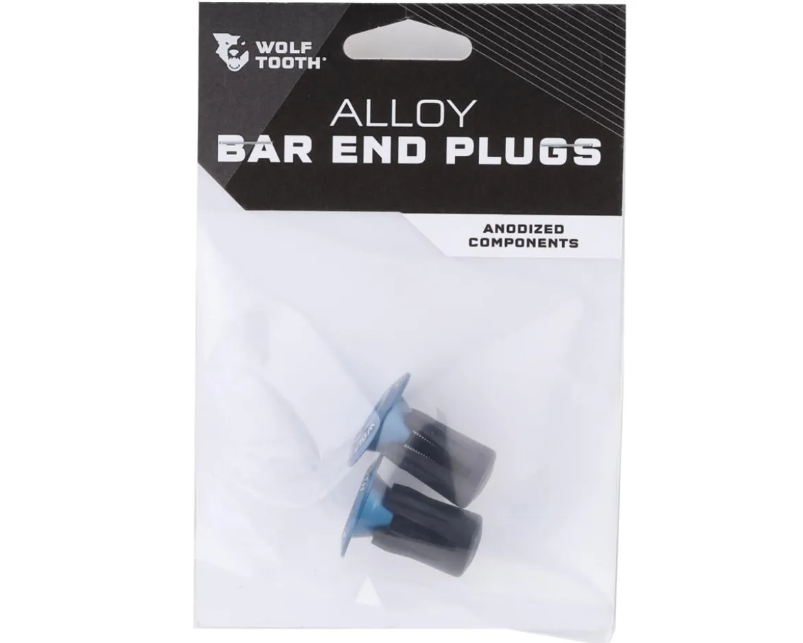 Wolf Tooth Components Alloy Bar End Plugs (Blue)