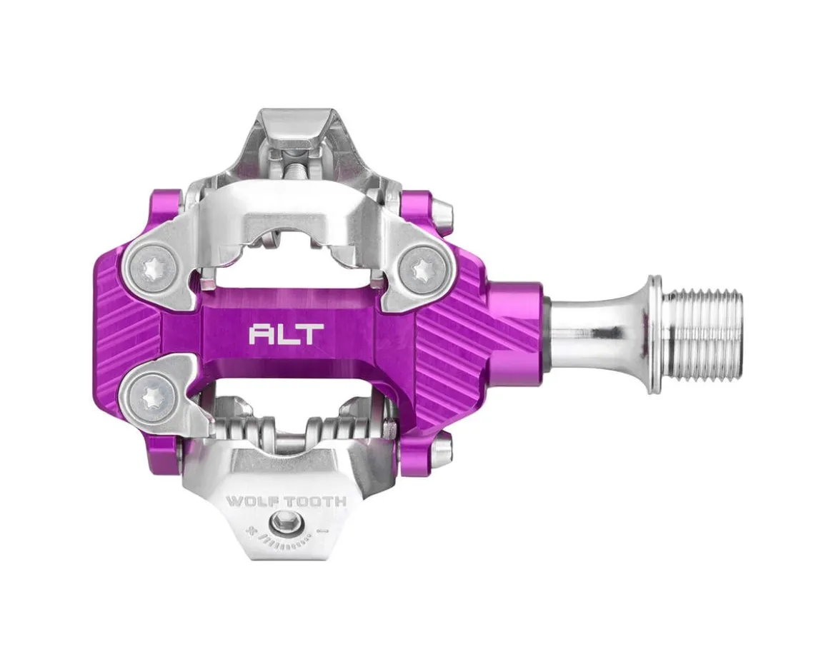 Wolf Tooth Components ALT XC Clipless Pedals (Ultraviolet Purple) (Shimano SPD)