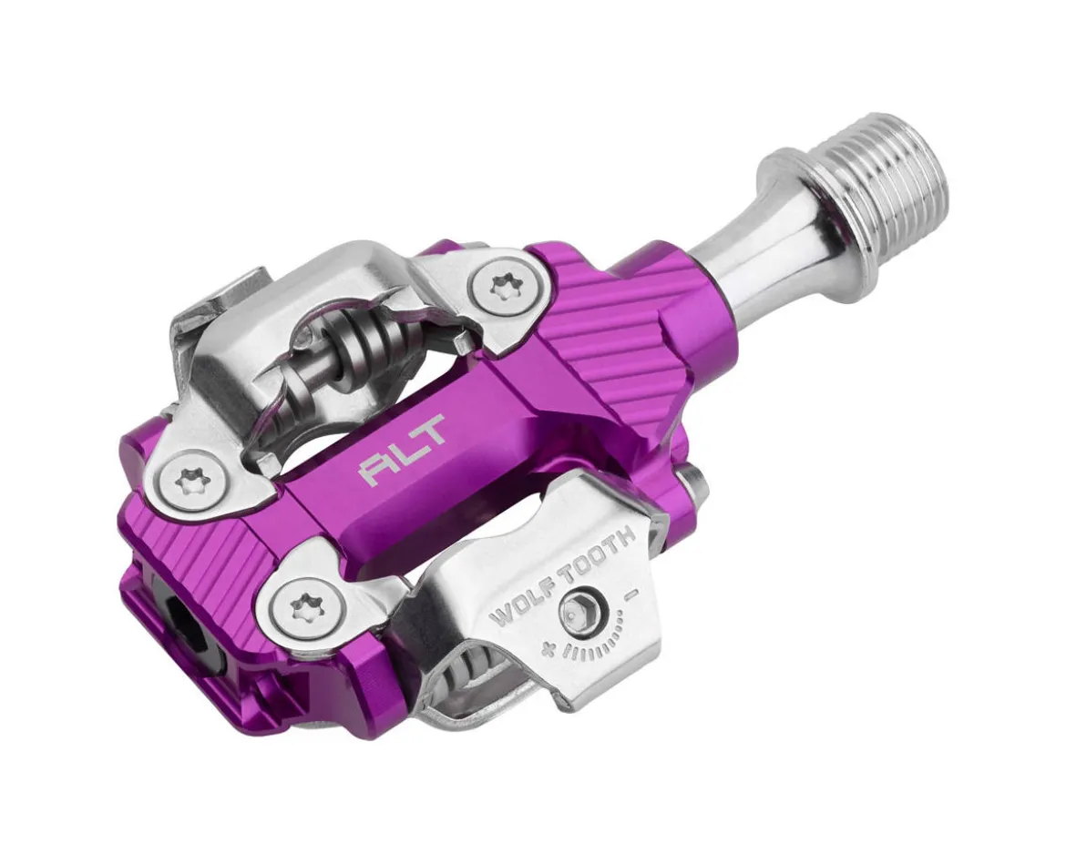 Wolf Tooth Components ALT XC Clipless Pedals (Ultraviolet Purple) (Shimano SPD)