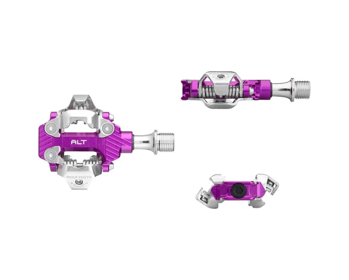 Wolf Tooth Components ALT XC Clipless Pedals (Ultraviolet Purple) (Shimano SPD)