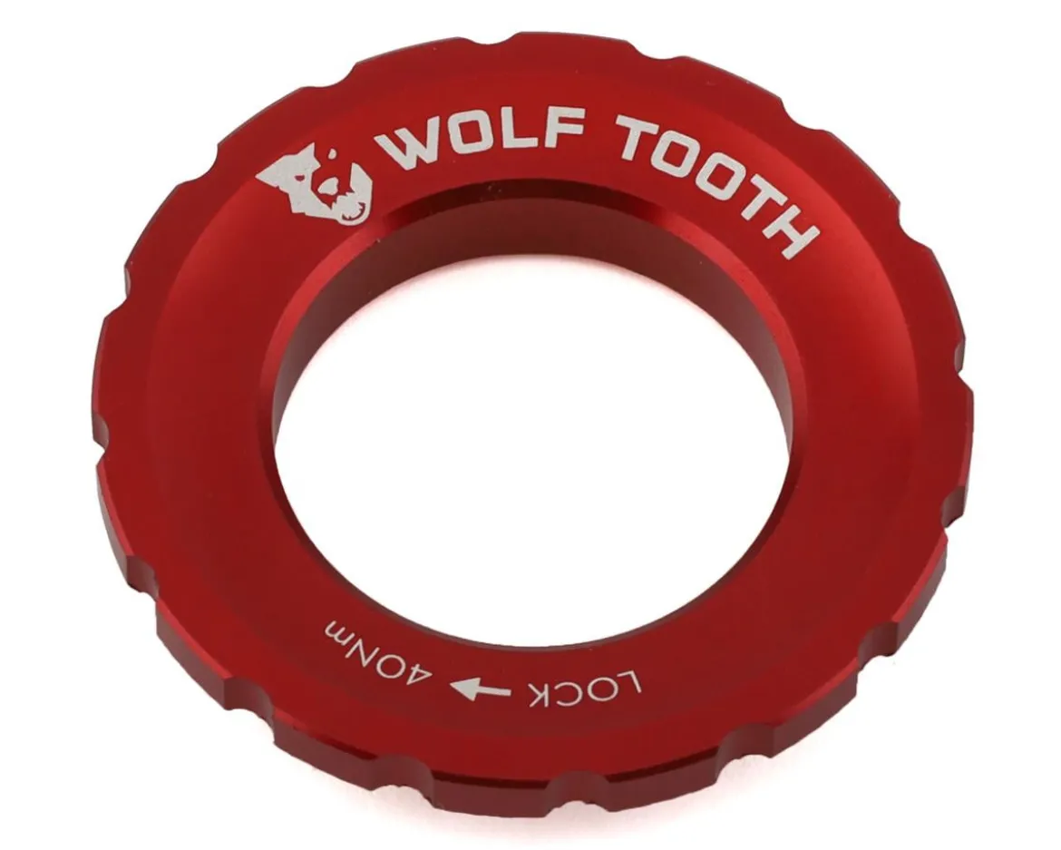 Wolf Tooth Components Centerlock Rotor Lockring (Red) (External Spline)