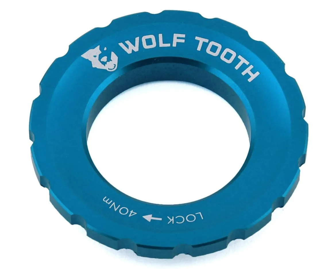 Wolf Tooth Components Centerlock Rotor Lockring (Blue) (External Spline)