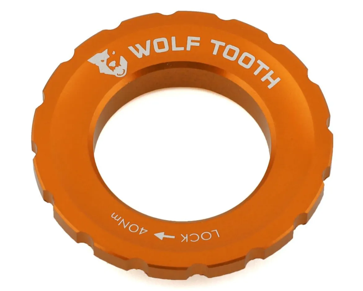 Wolf Tooth Components Centerlock Rotor Lockring (Orange) (External Spline)