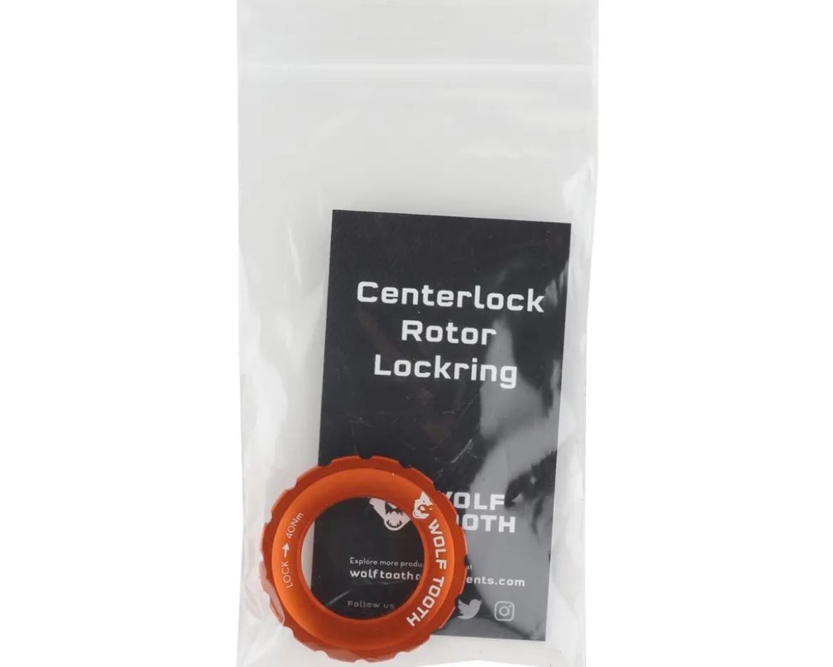 Wolf Tooth Components Centerlock Rotor Lockring (Orange) (External Spline)