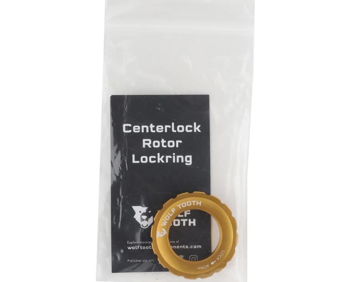 Wolf Tooth Components Centerlock Rotor Lockring (Gold) (External Spline)