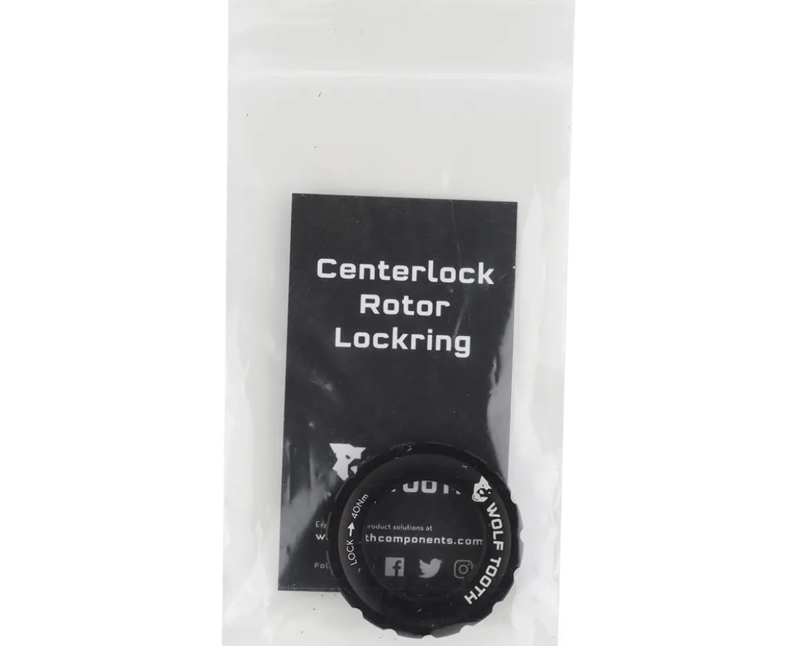 Wolf Tooth Components Centerlock Rotor Lockring (Black) (External Spline)