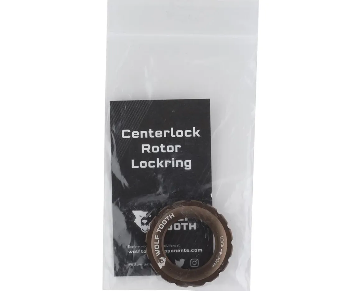 Wolf Tooth Components Centerlock Rotor Lockring (Espresso) (External Spline)