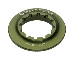 Wolf Tooth Components Centerlock Rotor Lockring (Olive) (Internal Spline)