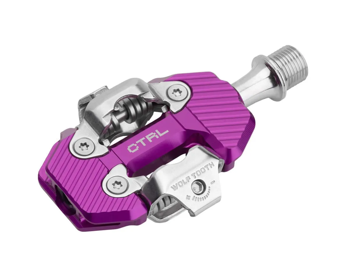 Wolf Tooth Components CTRL Trail Clipless Pedals (Ultraviolet Purple) (Shimano SPD)