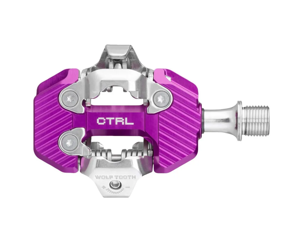 Wolf Tooth Components CTRL Trail Clipless Pedals (Ultraviolet Purple) (Shimano SPD)