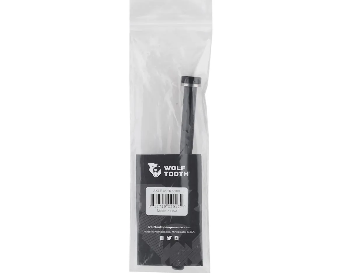 Wolf Tooth Components 12mm Rear Thru Axle (Black) (167mm) (1.0mm)