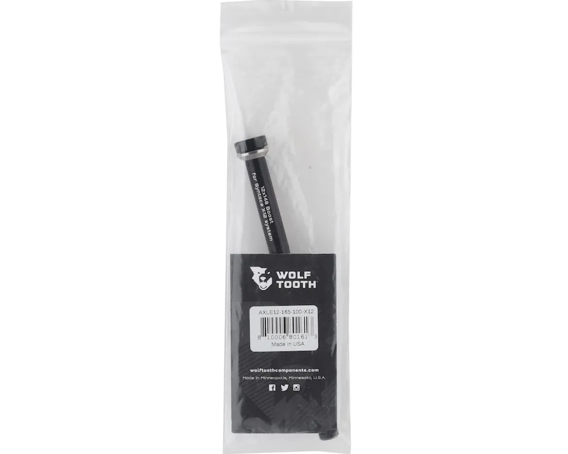 Wolf Tooth Components Rear Thru Axle For X-12 (Black) (165mm) (12 x 148mm (Boost)) (1.0mm)