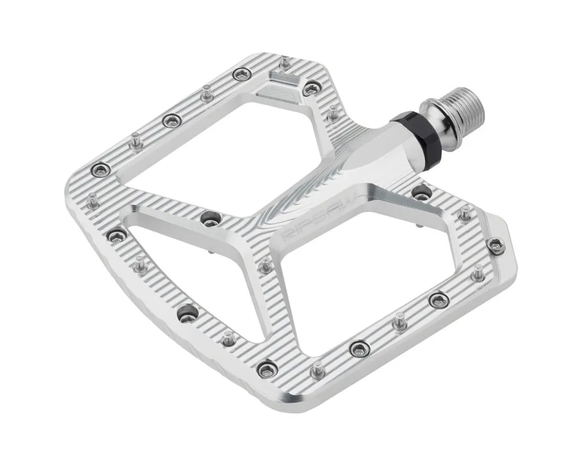 Wolf Tooth Components Ripsaw Platform Pedals (Silver)