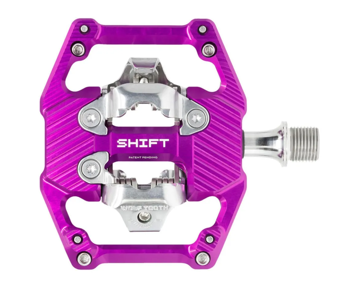 Wolf Tooth Components SHIFT Downhill Clipless Pedal (Ultraviolet Purple)