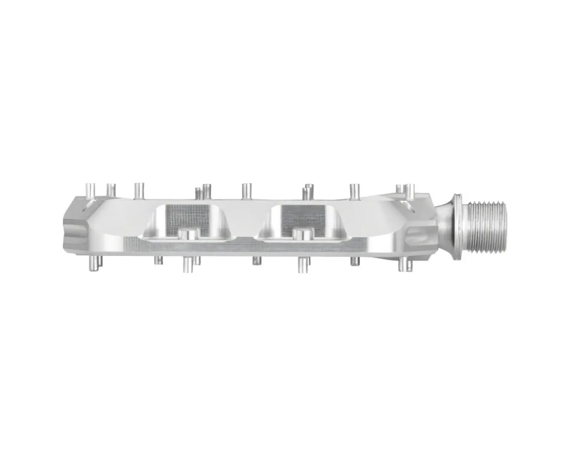 Wolf Tooth Components Waveform Platform Pedals (Raw Silver) (L)