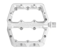 Wolf Tooth Components Waveform Platform Pedals (Raw Silver) (L)