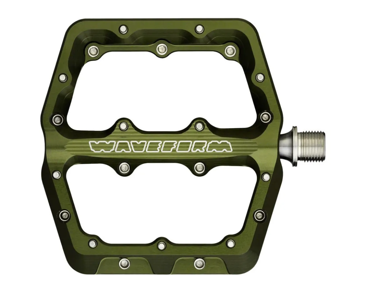 Wolf Tooth Components Waveform Platform Pedals (Olive) (S)