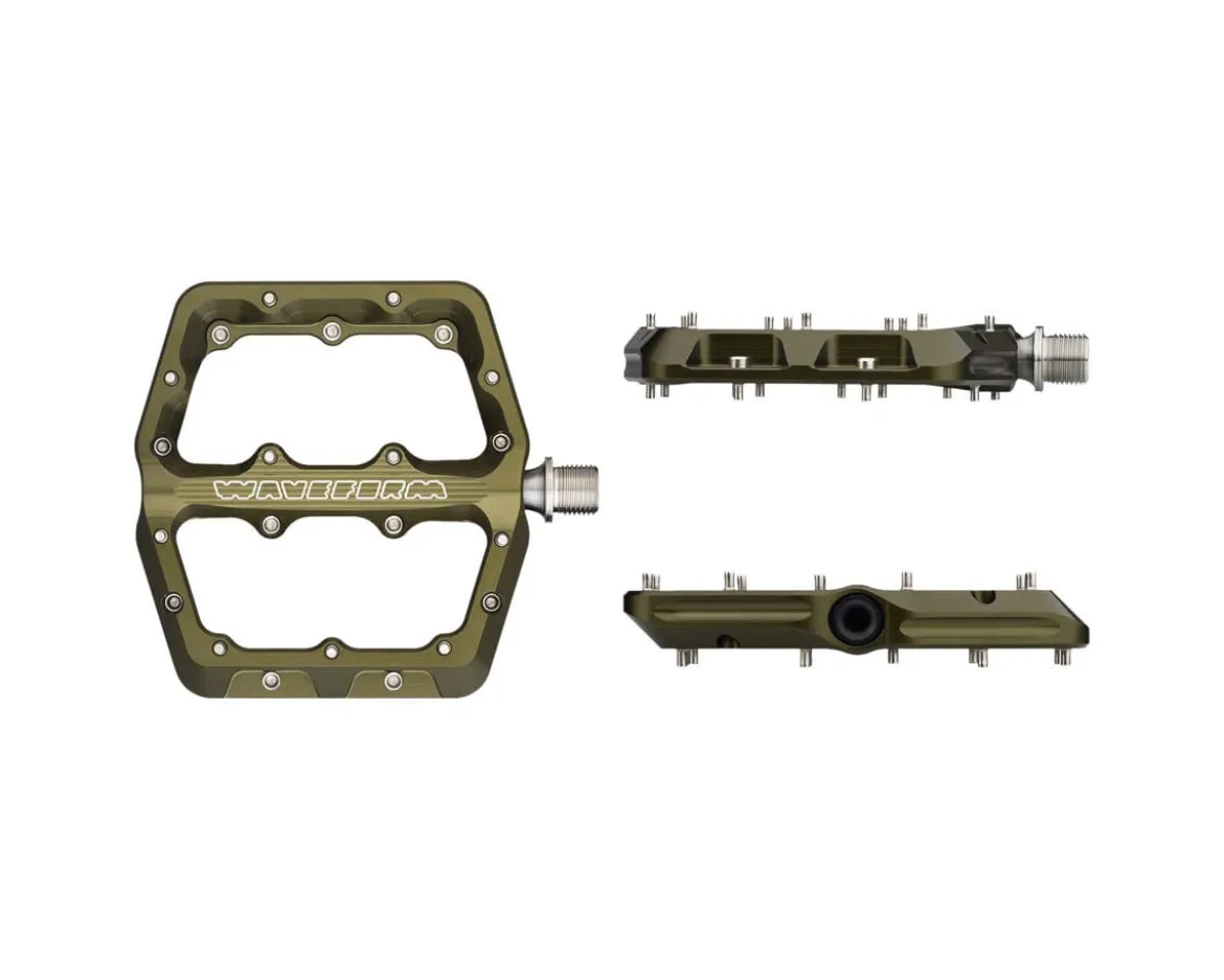 Wolf Tooth Components Waveform Platform Pedals (Olive) (S)