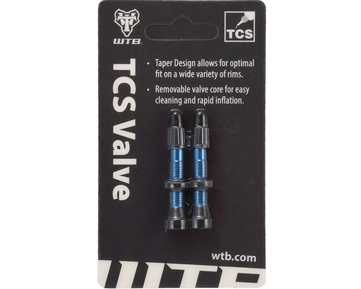 WTB Aluminum TCS Tubeless Valves (Blue) (Pair) (34mm)