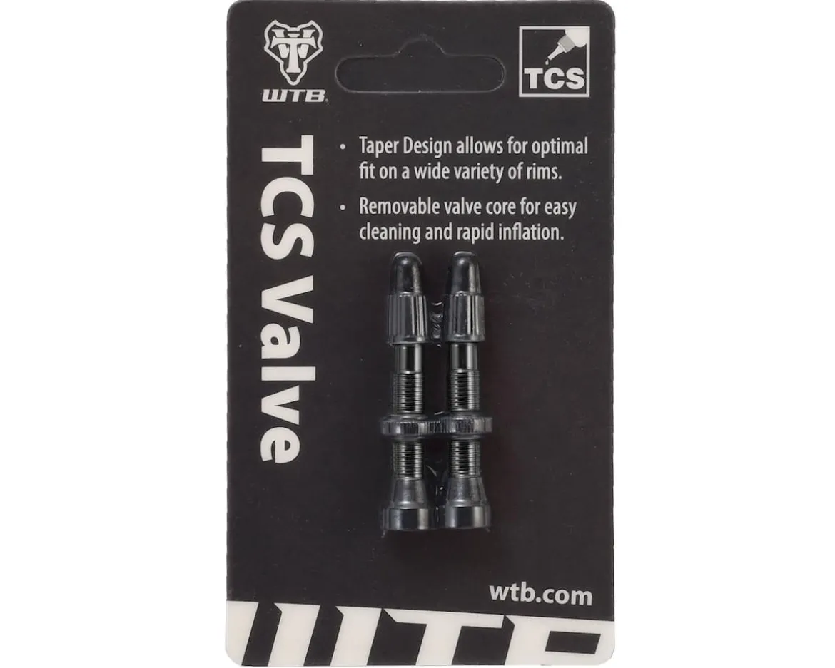 WTB Aluminum TCS Tubeless Valves (Black) (Pair) (34mm)