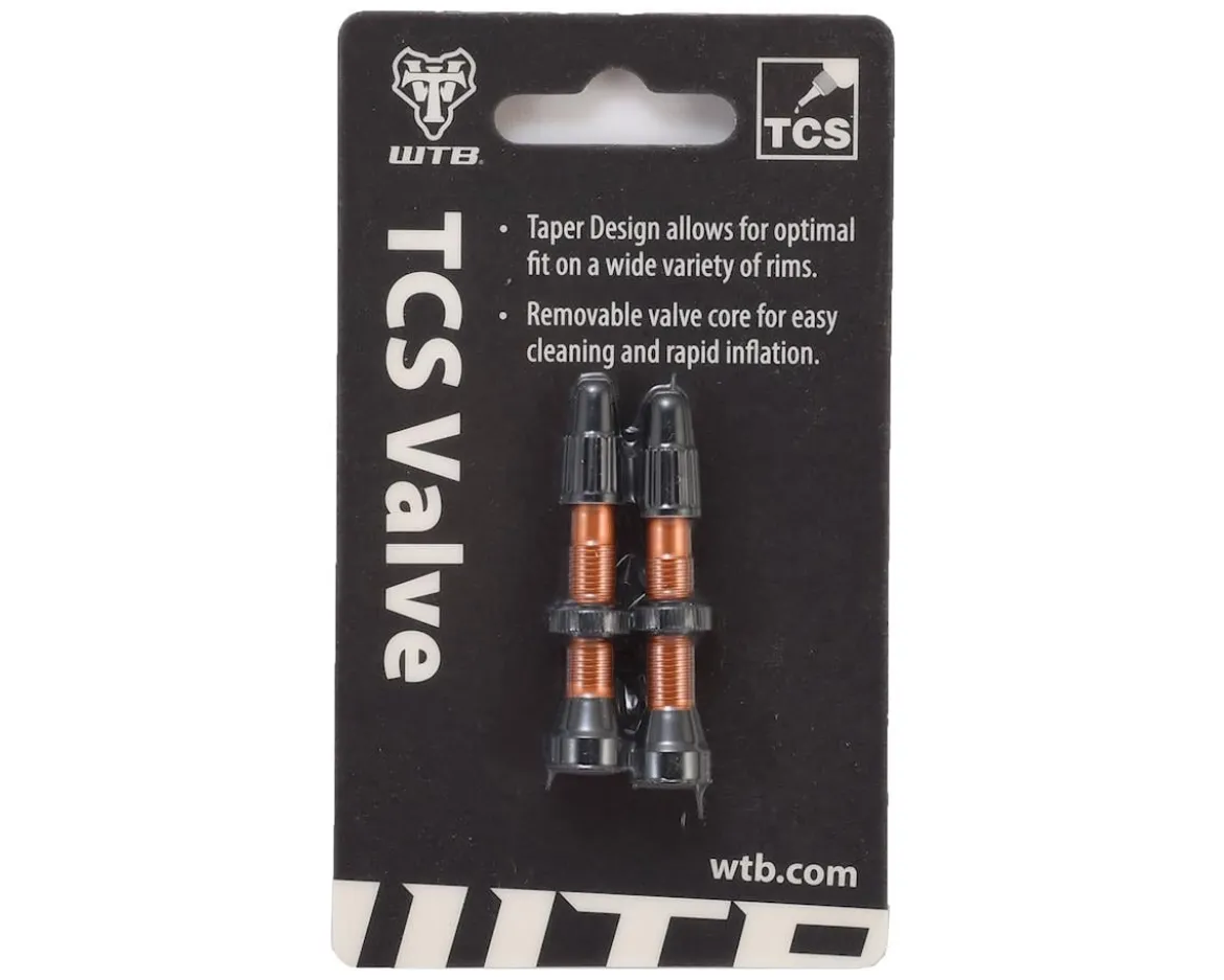 WTB Aluminum TCS Tubeless Valves (Orange) (Pair) (34mm)