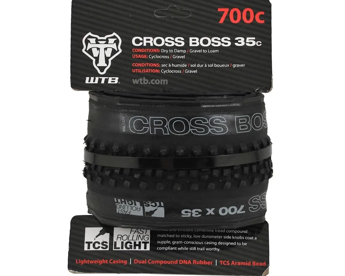 WTB Cross Boss TCS Tubeless Tire (Black) (700c) (35mm) (Light/Fast Rolling)