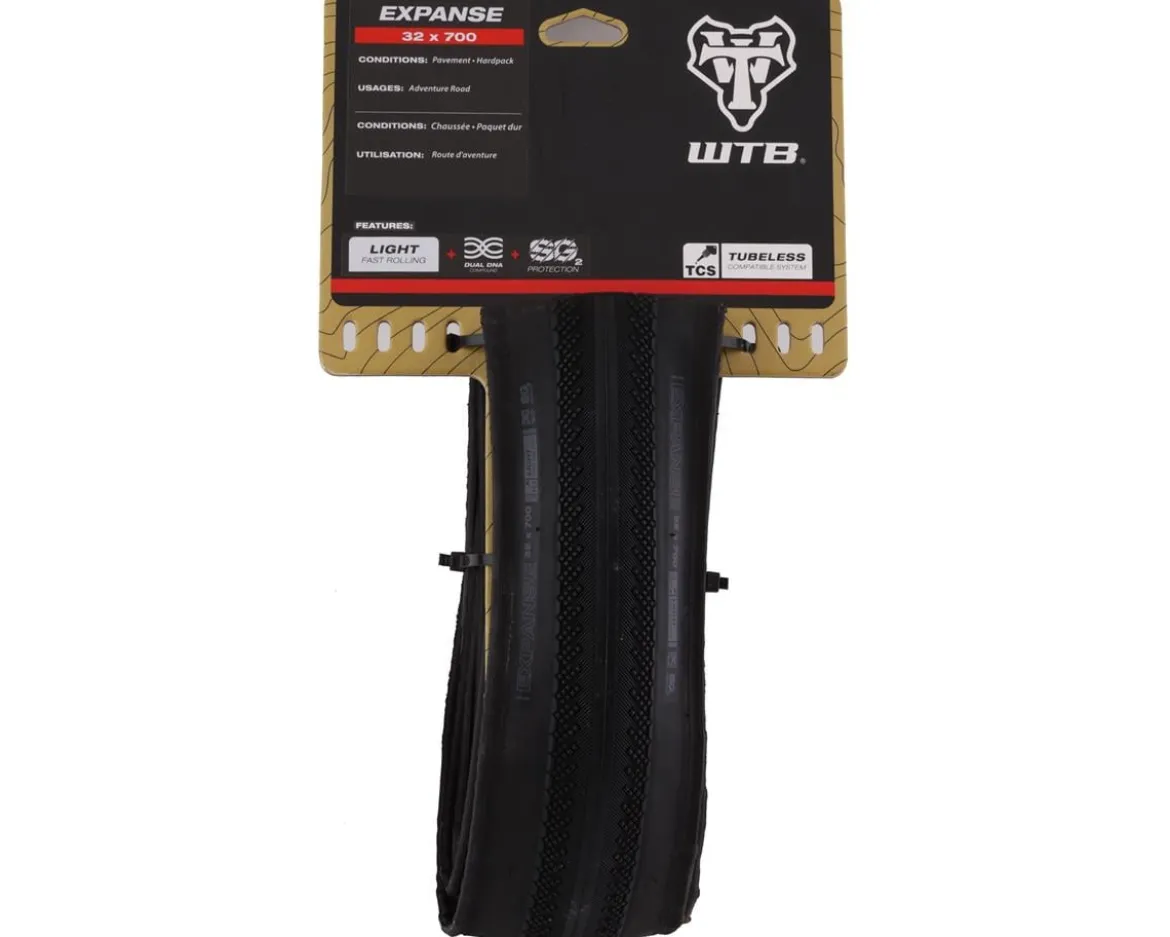 WTB Expanse Tubeless Road Tire (Black) (700c) (32mm) (Light/Fast w/SG2)