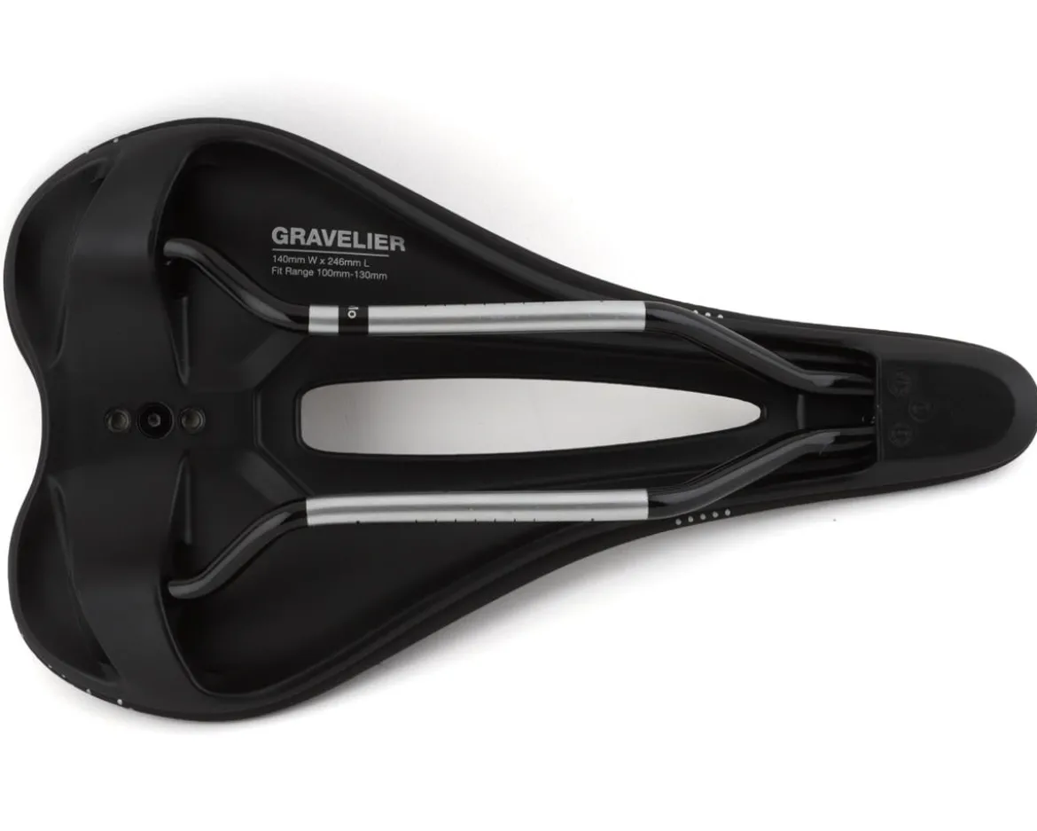 WTB Gravelier Saddle (Black) (Chromoly Rails) (140mm)