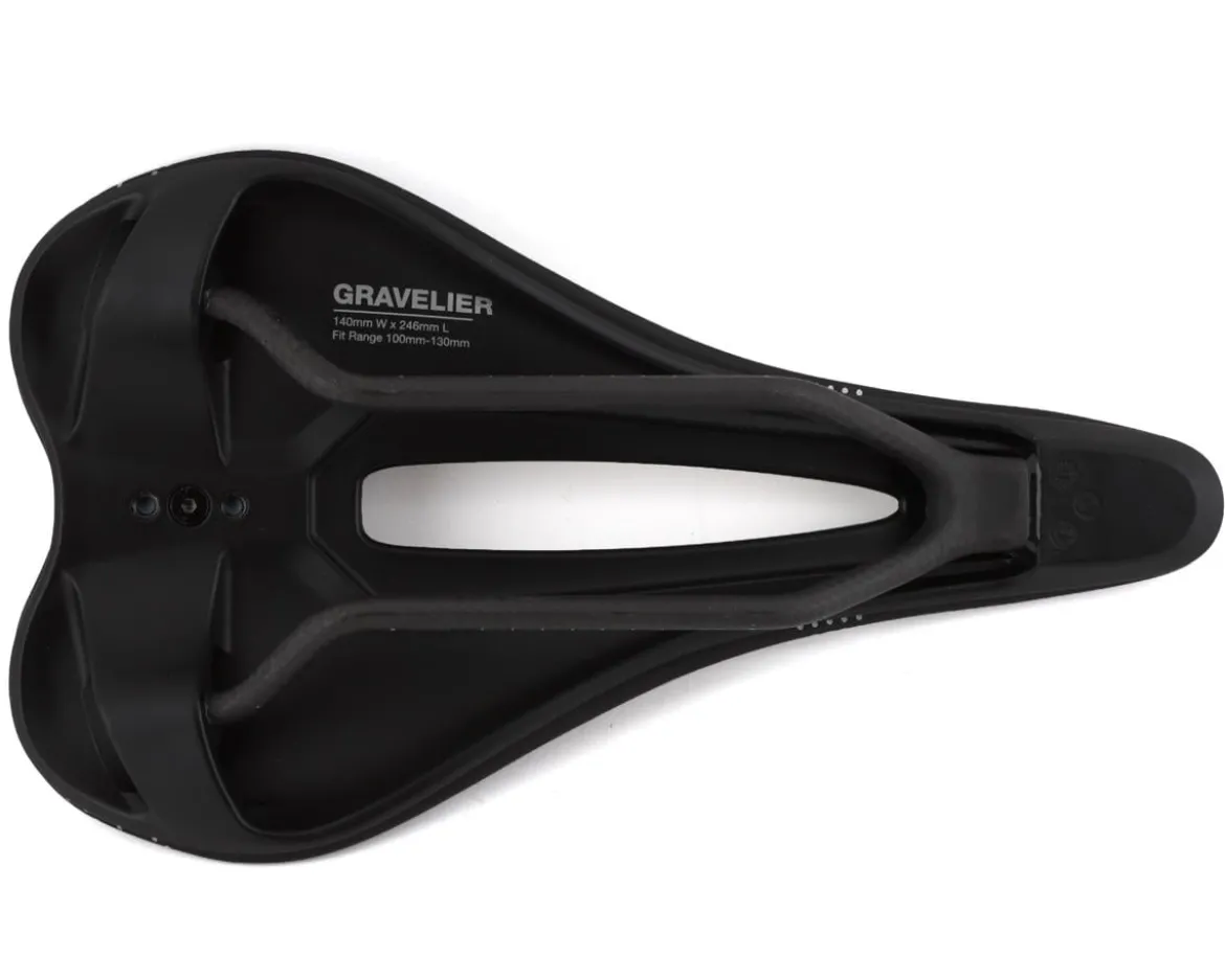 WTB Gravelier Saddle (Black) (Carbon Rails) (140mm)