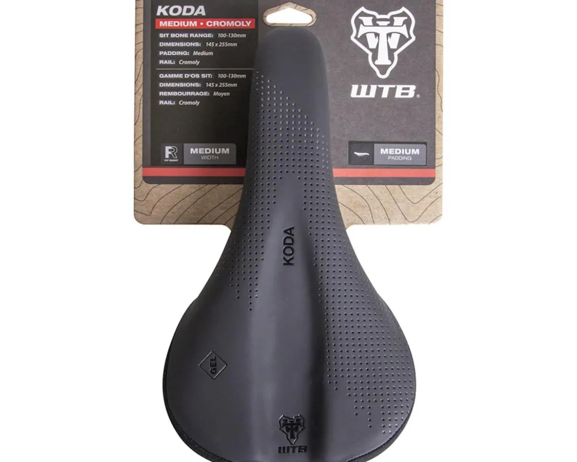 WTB Koda Saddle (Black) (Chromoly Rails) (Medium) (145mm)