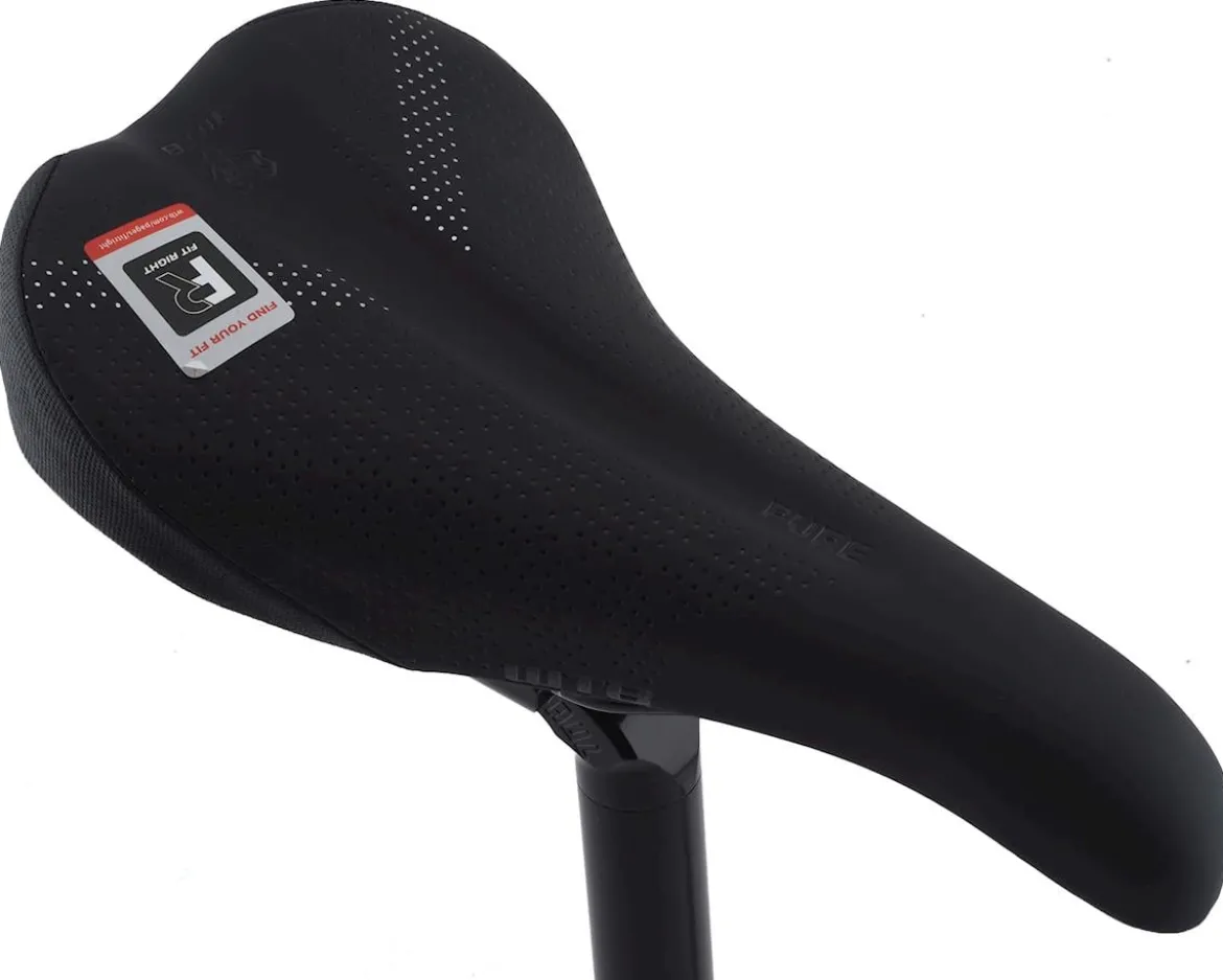 WTB Pure Saddle (Black) (Steel Rails) (Medium) (148mm)
