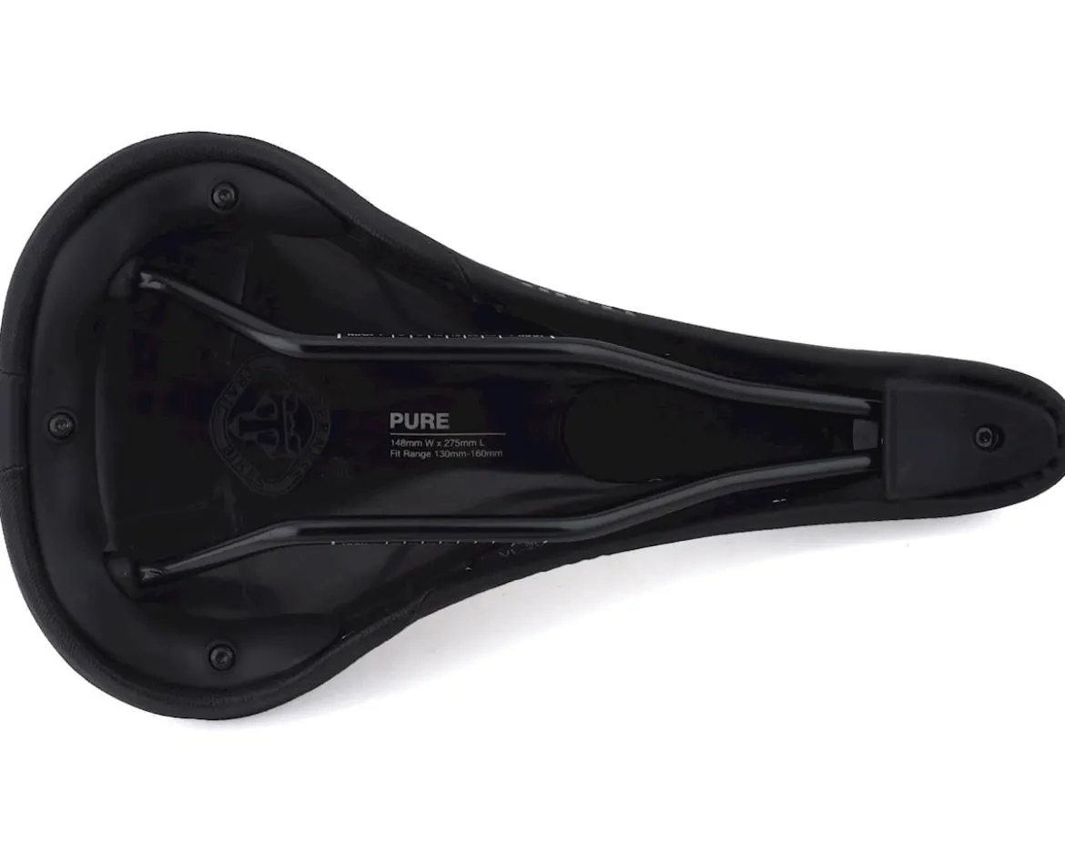 WTB Pure Saddle (Black) (Steel Rails) (Medium) (148mm)