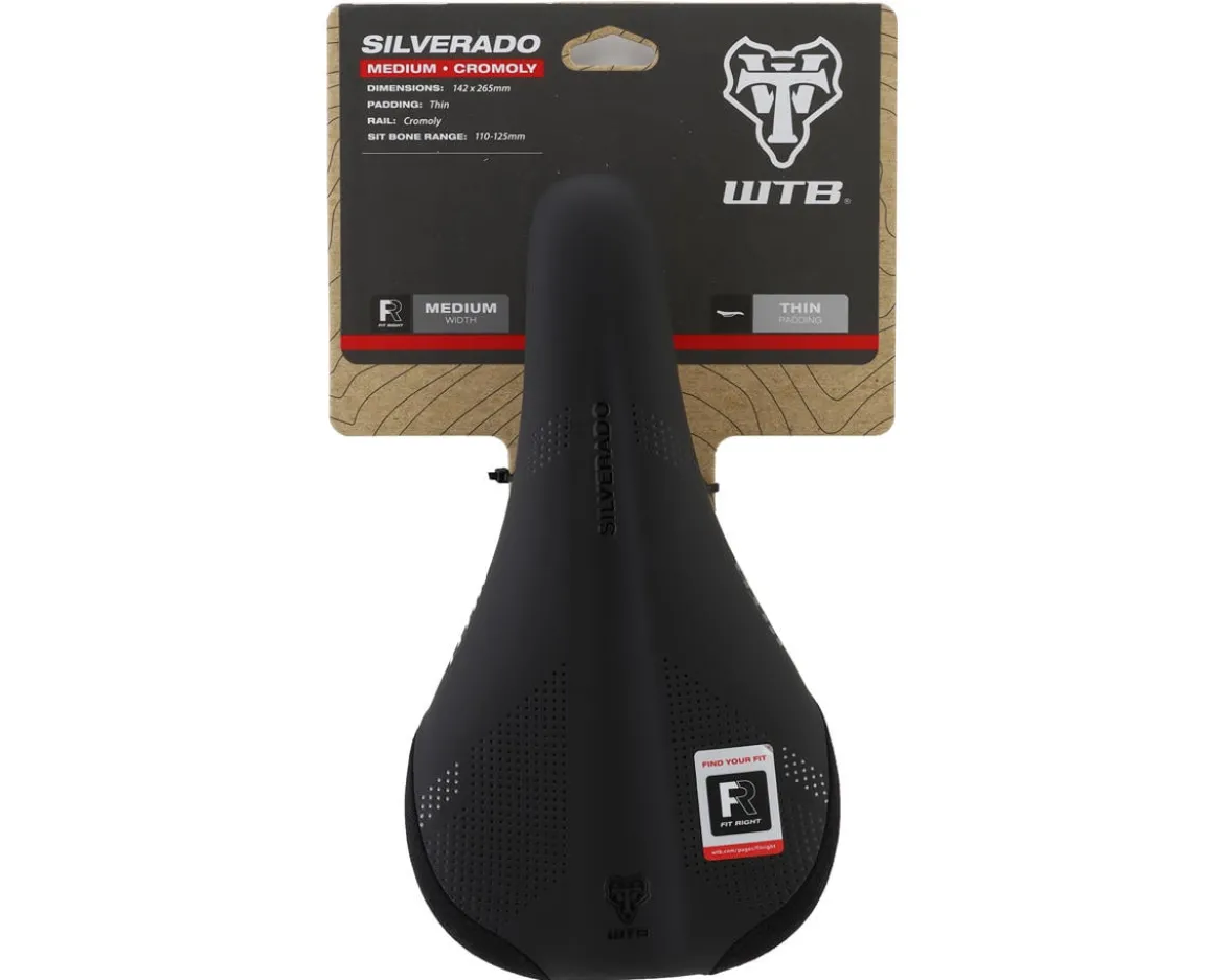 WTB Silverado 265 Saddle (Black) (Chromoly Rails) (Medium) (142mm)