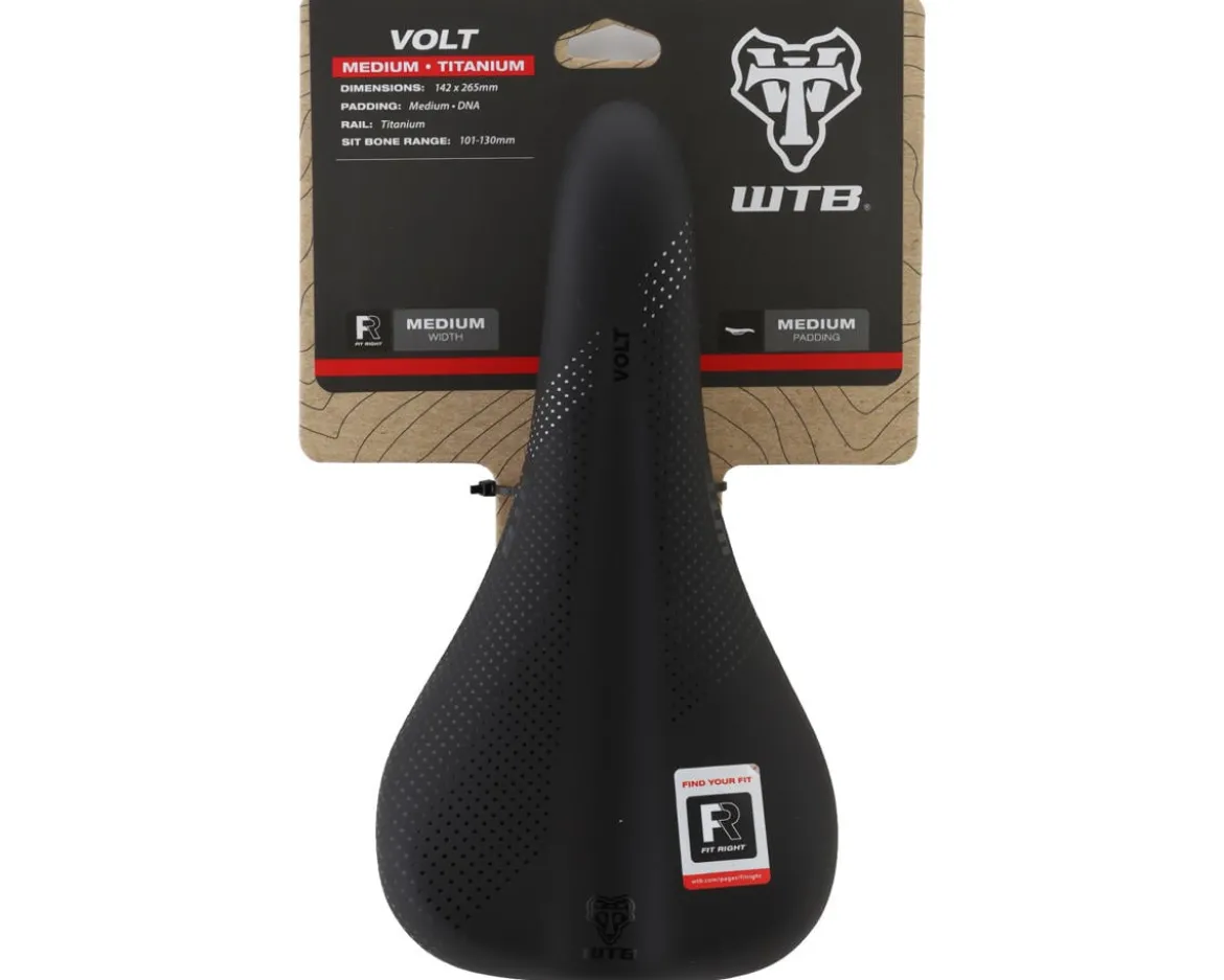 WTB Volt Fusion Form Saddle (Black) (Titanium Rails) (Medium) (142mm)